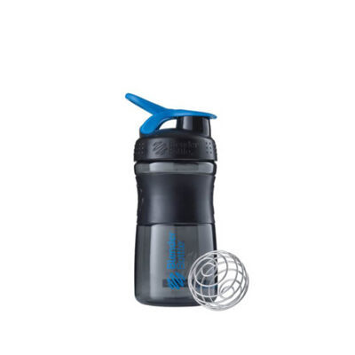 BlenderBottle SportMixer "Tritan/ Flip" Black/Cyan 590ml