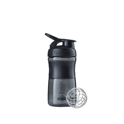 BlenderBottle SportMixer "Tritan/ Flip" Black/Black 590ml